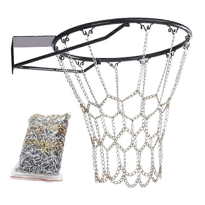 Practical Basketball Net Pocket Iron Chain Basketball Net Storage Container for Outdoor