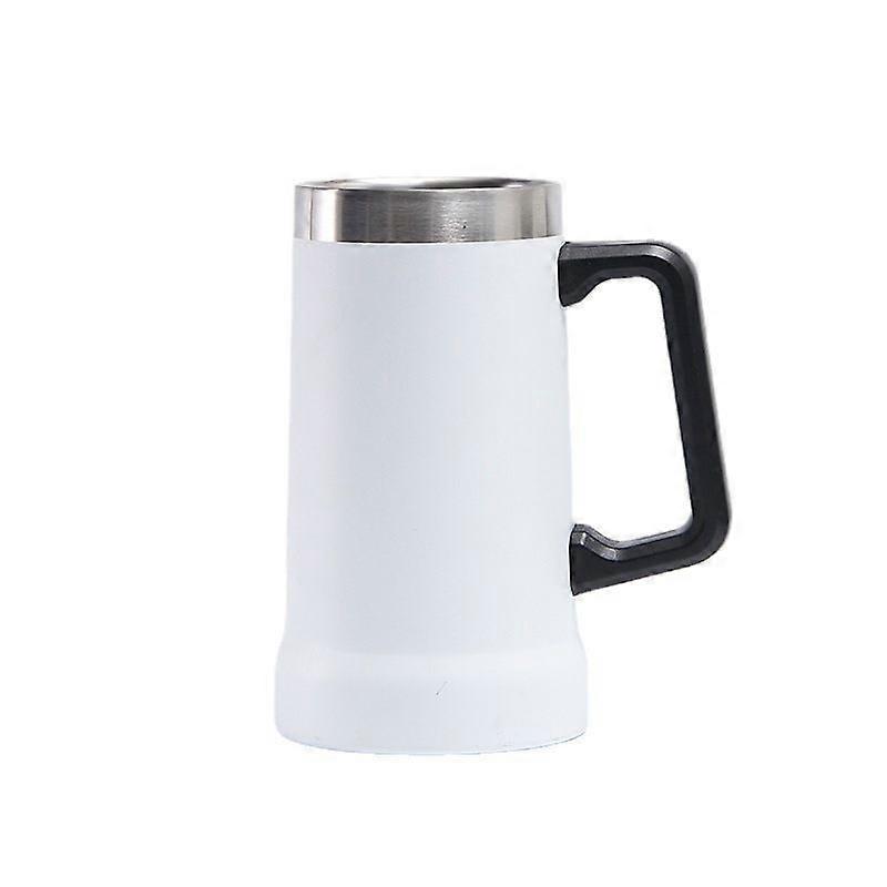 Large Grip Beer Mug | 24 oz Car Double Wall Insulated Cup