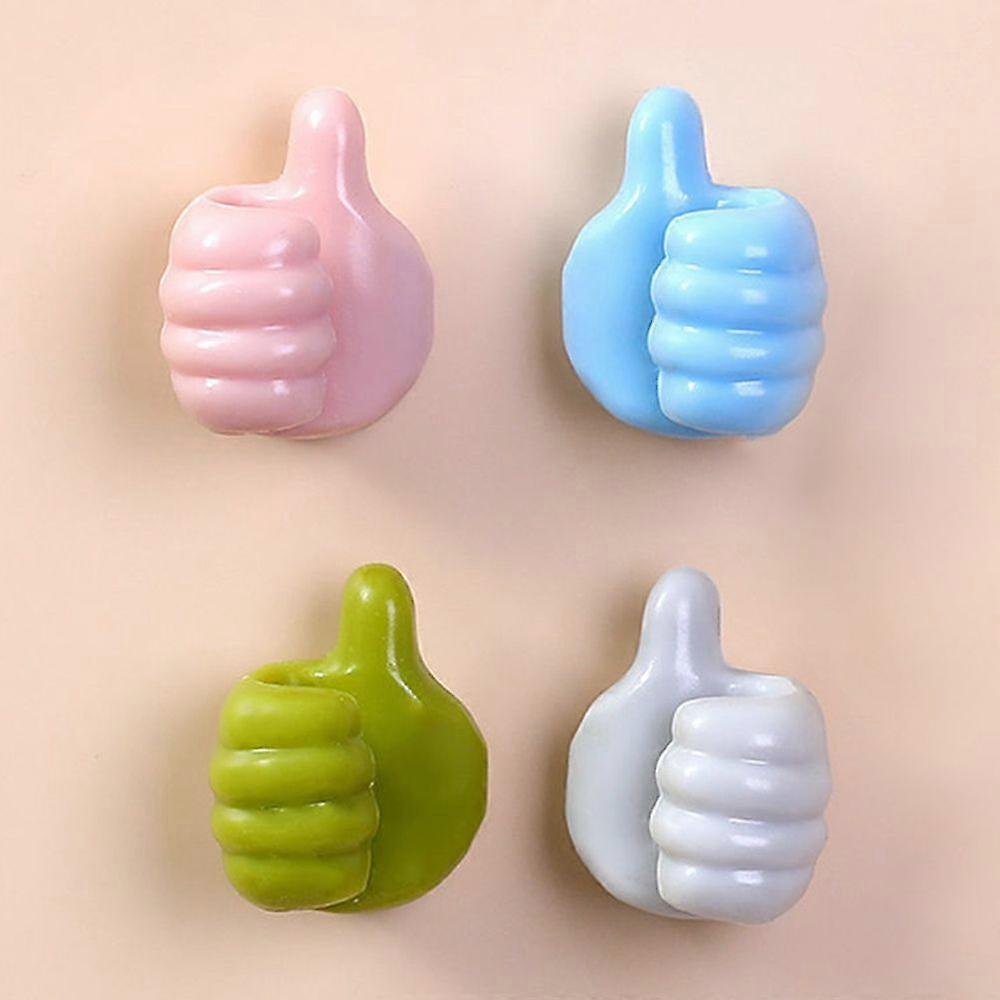 New Hot Over Door Hooks Useful Thumbs Up Shape Wall Hook Key Holder Hook Adhesive Rack Home Wall Storage Hook Multi-Purpose Hooks Door Hooks