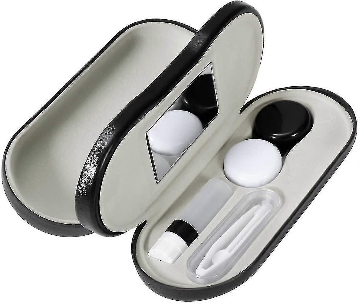 Glasses Case And Contact Lens Case - Portable 2 In 1 Double Sided Lens Case -