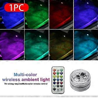 BLALION Wireless Adhesive LED Car Interior Ambient Light Remote Control Decor Auto Roof Foot Atmosphere Lamp Bicycle Tail Light