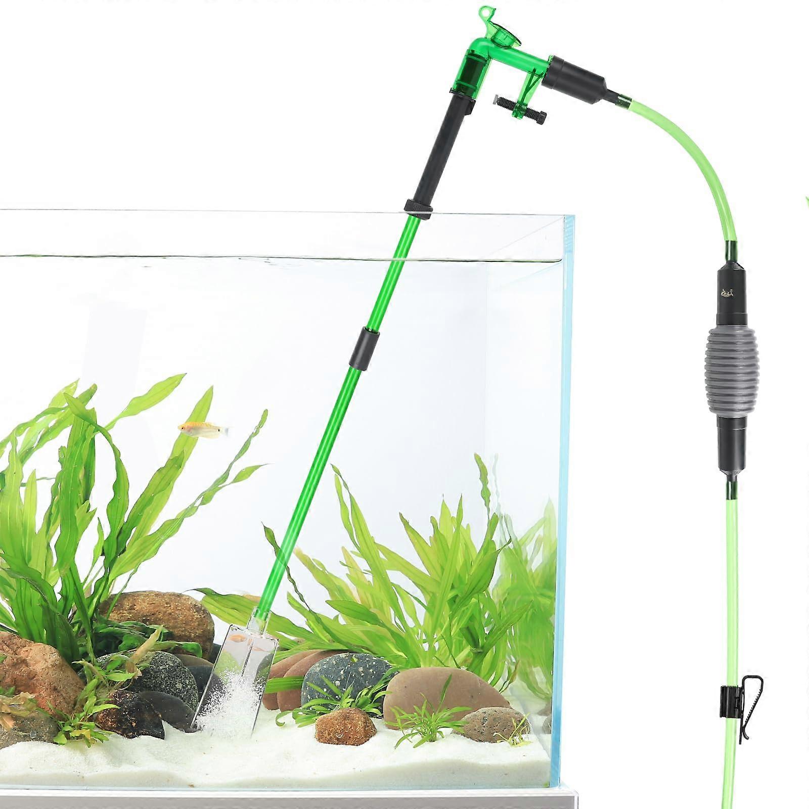 Aquarium Siphon Gravel Vacuum Kit for Fish Tanks, 5 ft Water Changer, Ball Python Compatible, Easy Use