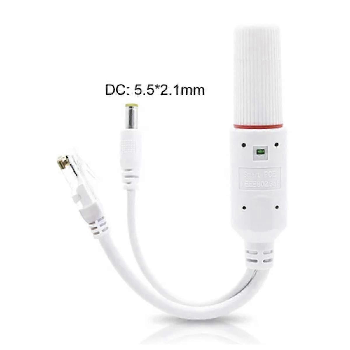 Waterproof 10/100Mbps Rj45 Port PoE Splitter IEEE802.3 Af Ethernet POE Adapter DC 12V Separator Inp