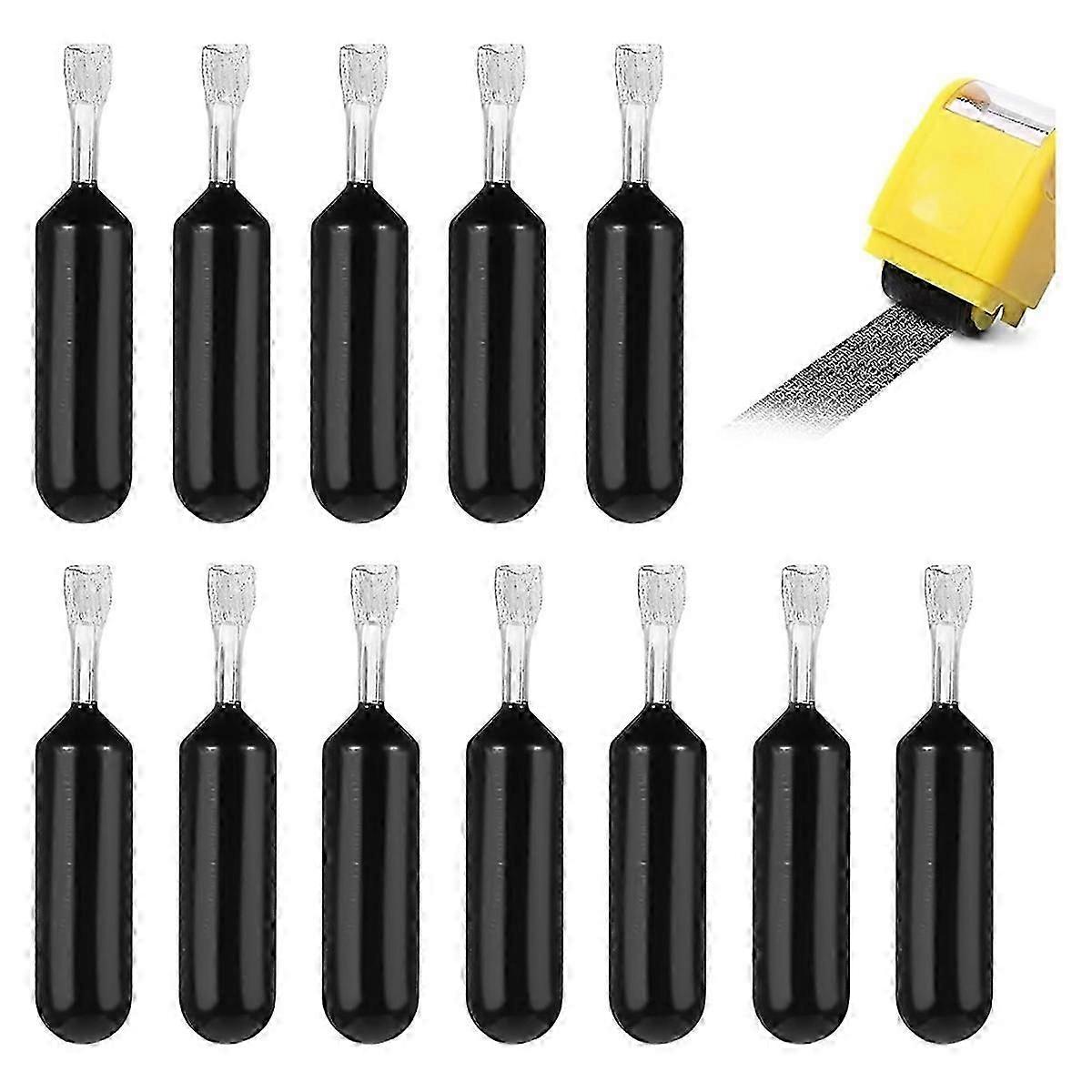 Kimlik Damganız için 12 Adet Mürekkep Yedekleri Rulo Dolum Mürekkebi Gizli Rulo Damga Kişisel Posta Adresinizi Kapatmak İçin Mürekkep Doldurun