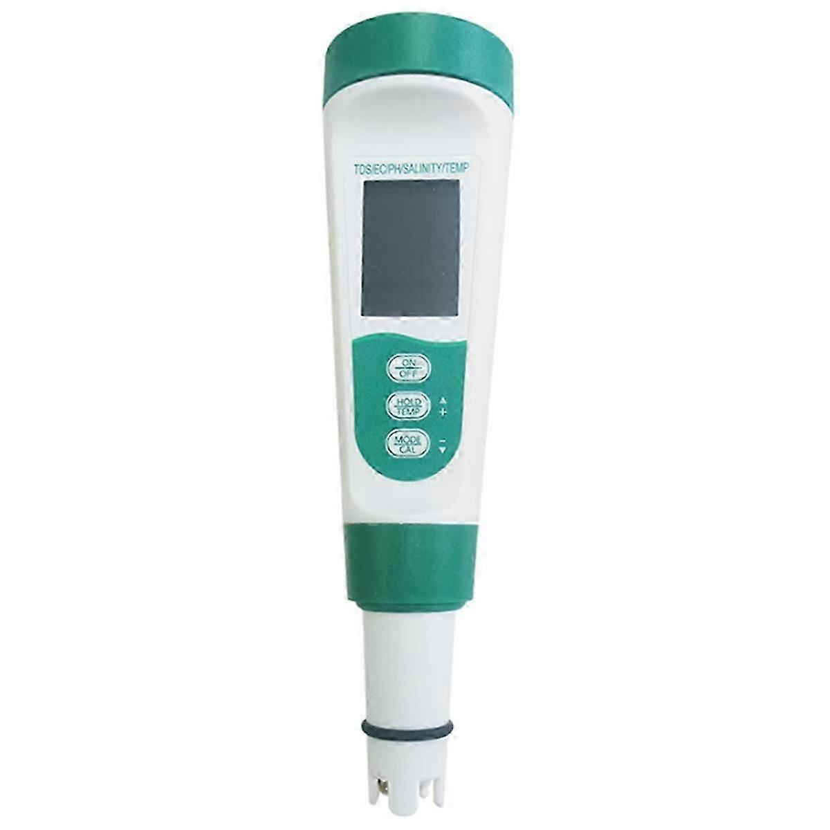 5 in 1 TDS Meter PH Tester PH/TDS/EC/Salt/Temp Tester IP65 Waterproof PPM Meter Water Tester suitable for Drinking Water
