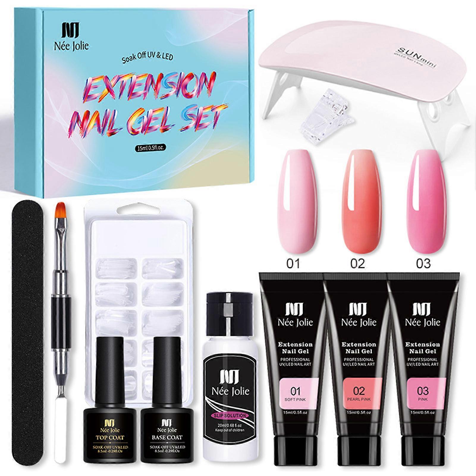 Solid Extension Adhesive Manicure Set Nail Decorating Tools Full Set Nail Art