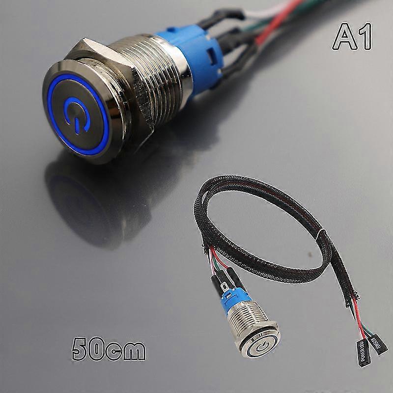 PC Host Start Power SW Button Switch Computer Reset SW Button Switch With Cable SZRH A-VH