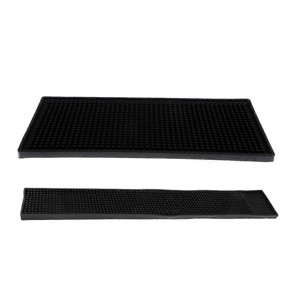 Bar Drip Mats Counter Service Runners 2 Pack (Strip and Rectangle)