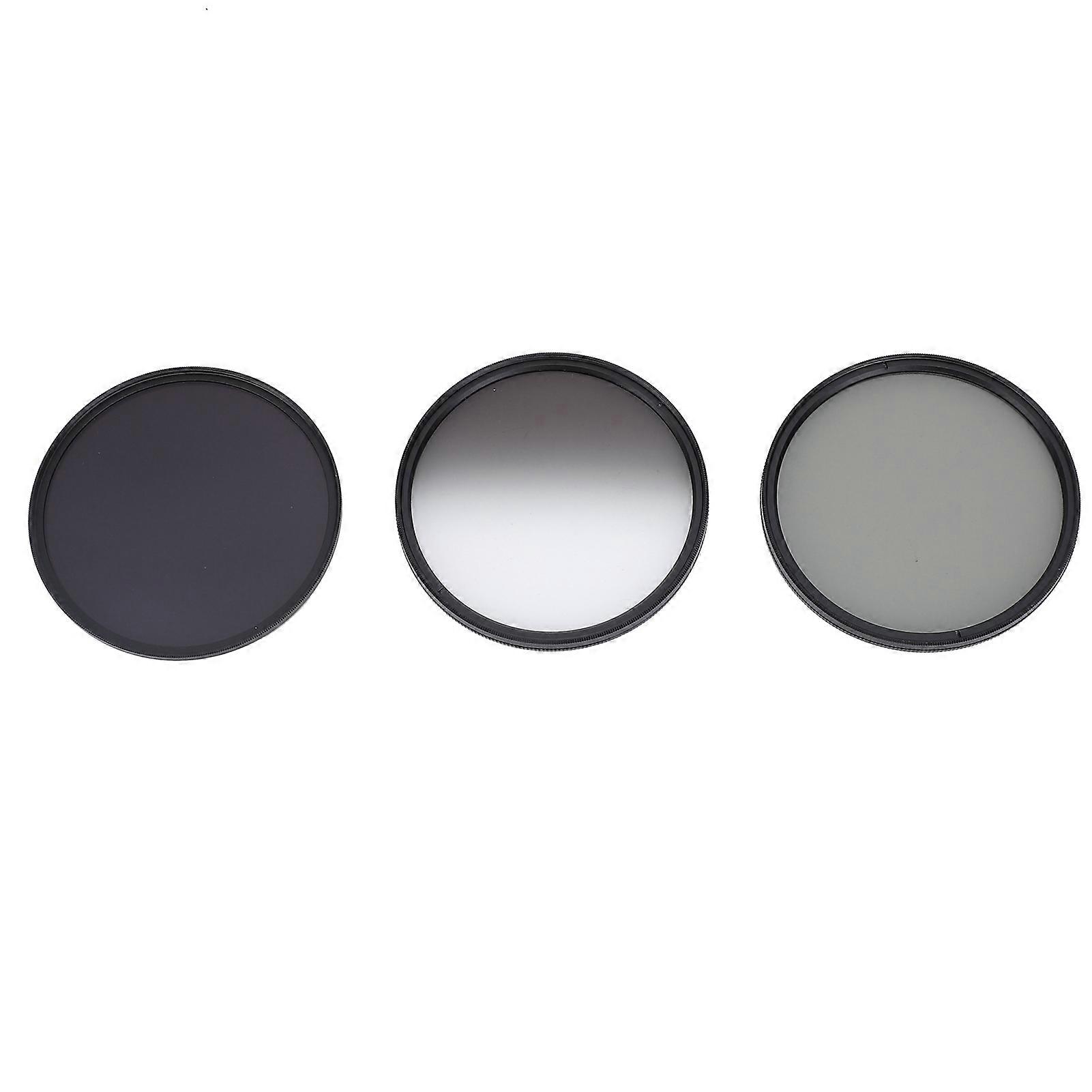 3 in 1 Camera Filter Kit ND8 CPL GND Neutral Density Replacement Filter Circular Polarizing Filter Graduated ND Filter 77mm/3inch