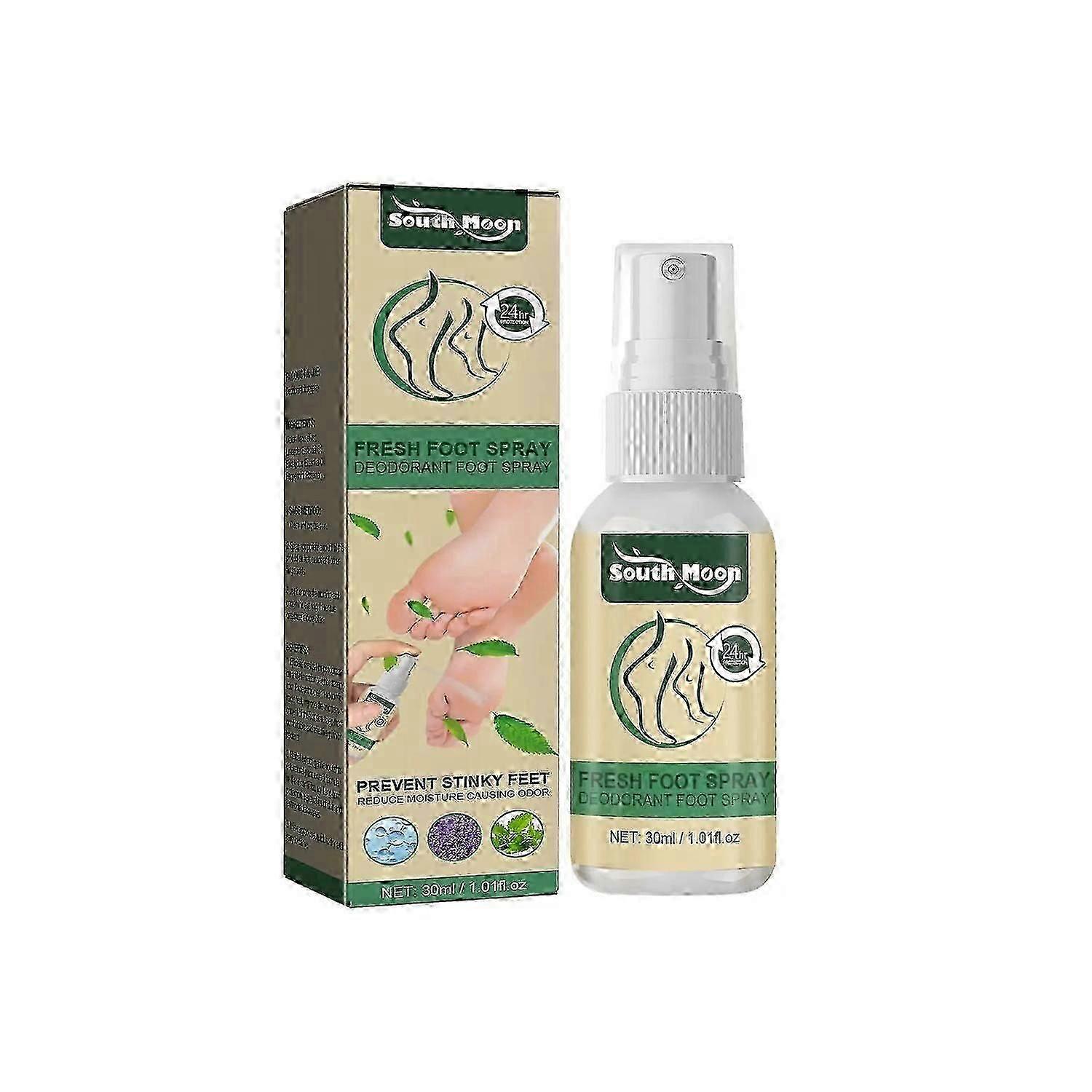 South Moon Fresh 足部喷雾，干燥 双脚脱皮 双脚瘙痒 保湿 皮肤香氛喷雾