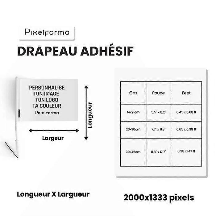 Adhesive Flag – Malta – 14 x 21 cm – Soft Polyester – Easy to Stick – 5 pieces