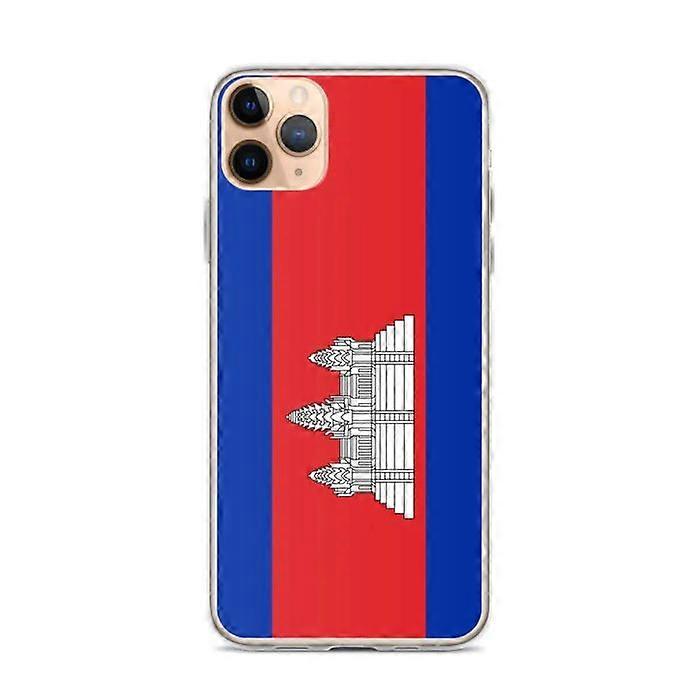 iPhone Case - Cambodia - Flag - Soft - Multicolor - Vertical Model