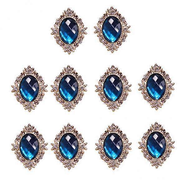 4x 10 Stück Strass Nähknöpfe Flat Back Cabochons DIY Verzierungen