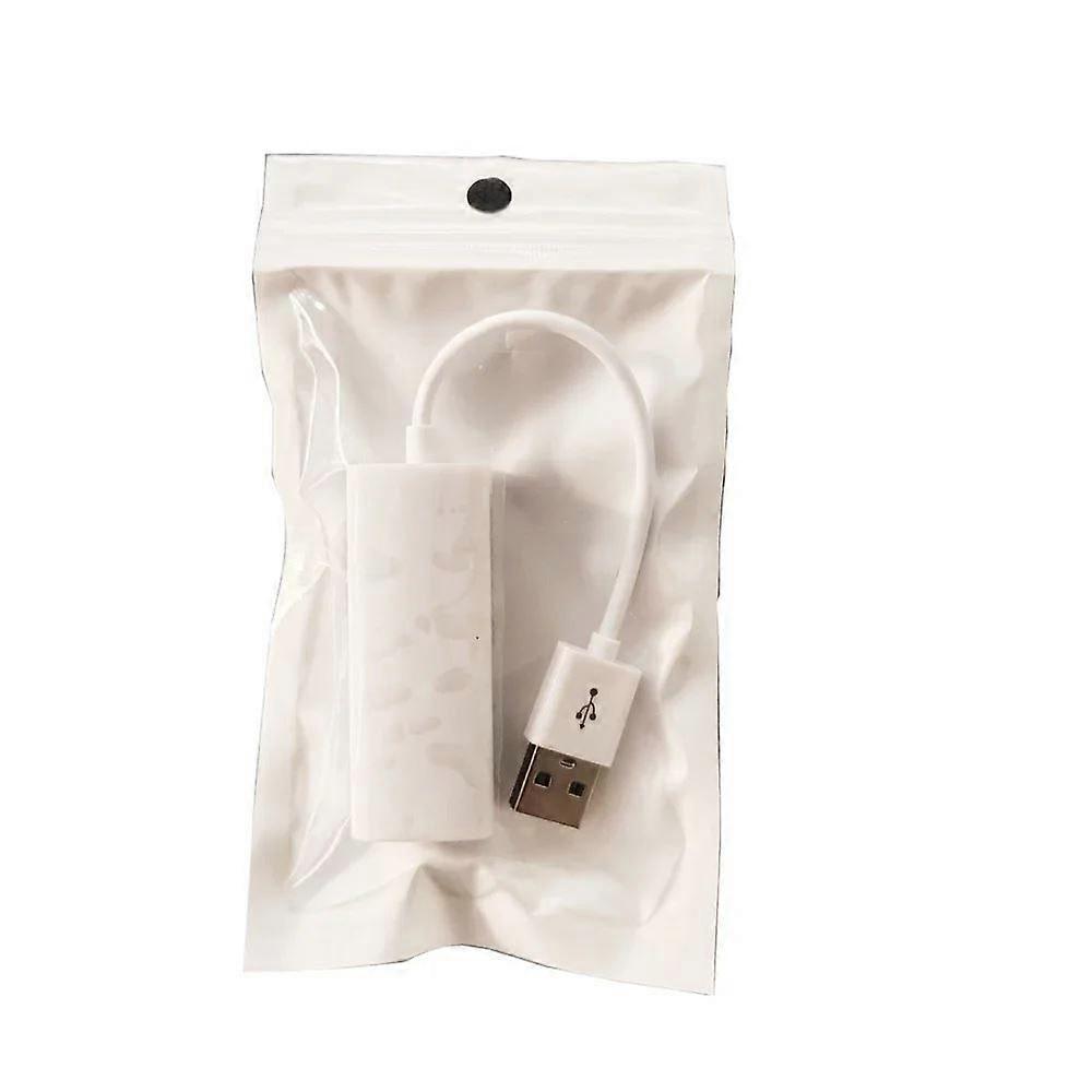 USB 2.0 Wired USB to RJ45 Network Card 10/100Mbps USB To RJ45 Ethernet Lan Adapter Network Card for (Options WHITE)