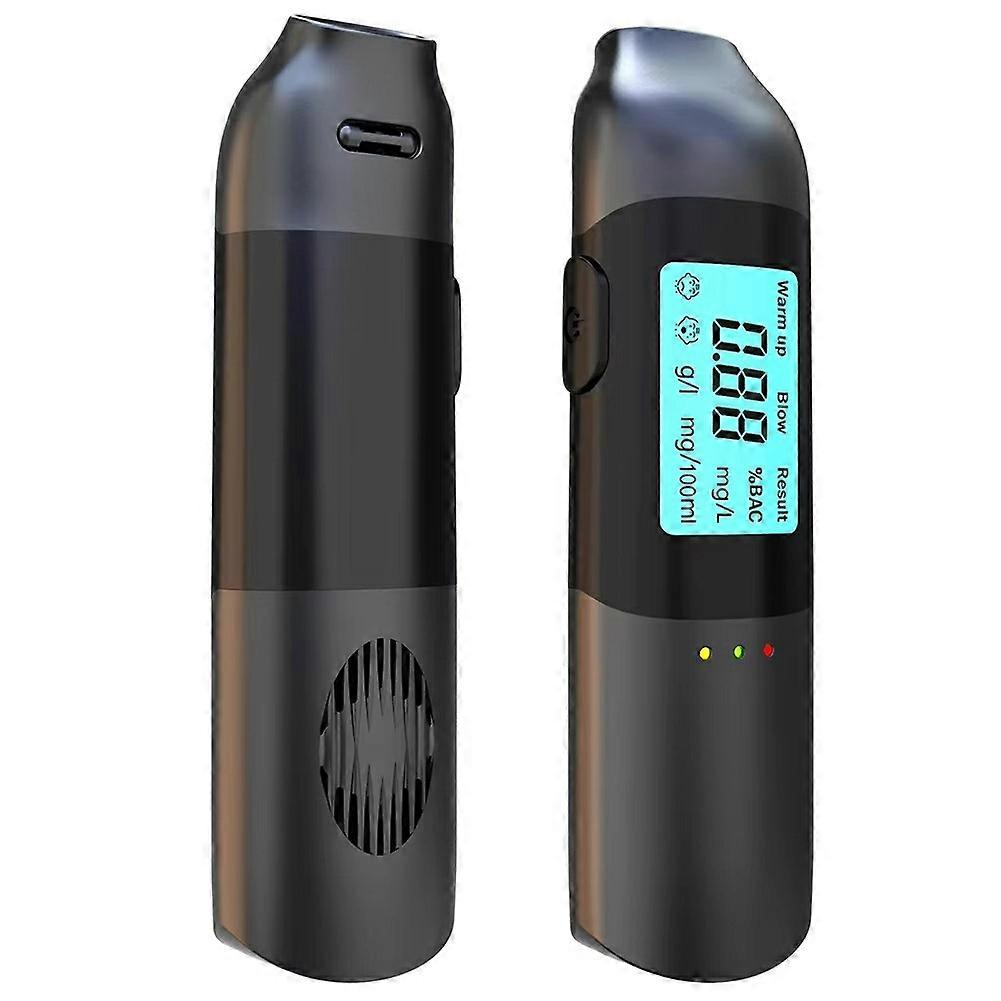 MR702 Portable Breathalyzer High Precision LCD Display Digital Alcohol Tester with Voice Broadcast