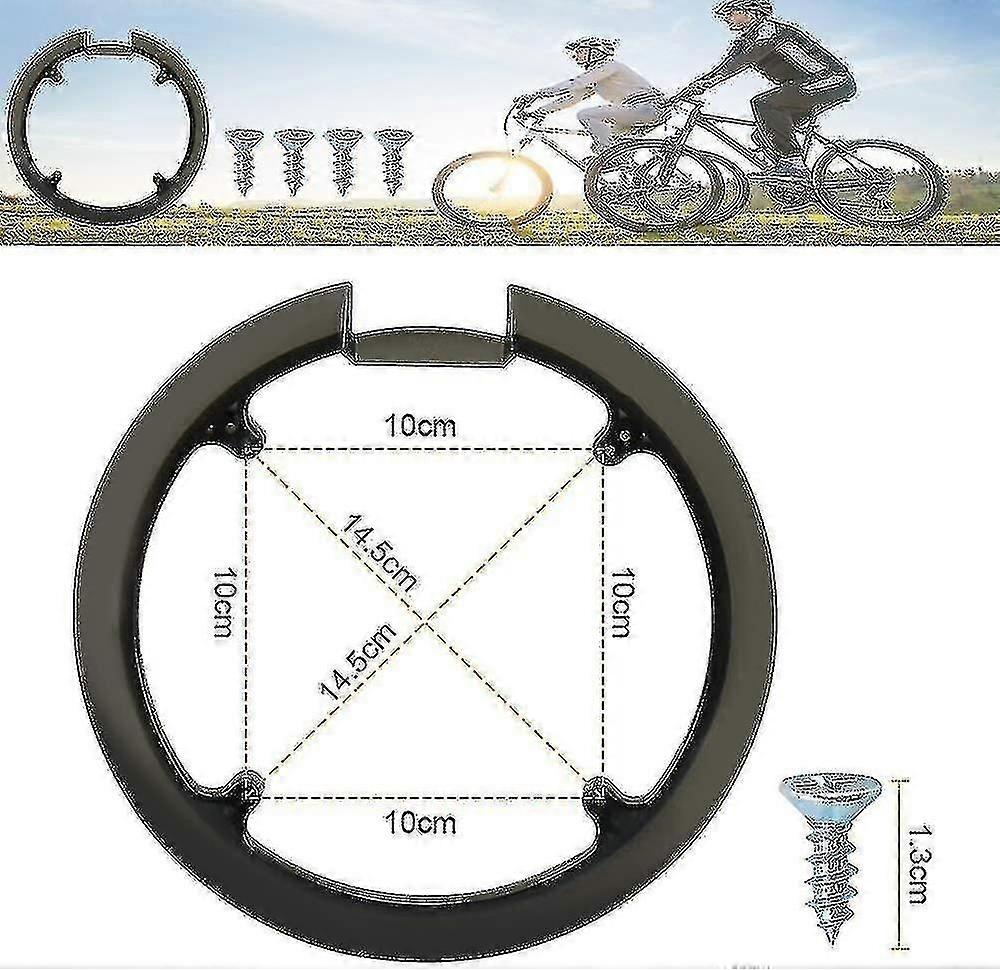 Plastic Bike Chain Protector with 4 Screws for MTB