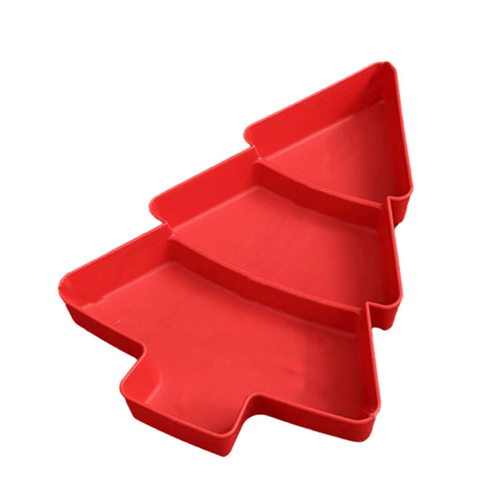 Christmas Tree Platter Snack Serving Tray Multipurpose Nut and Candy Serving