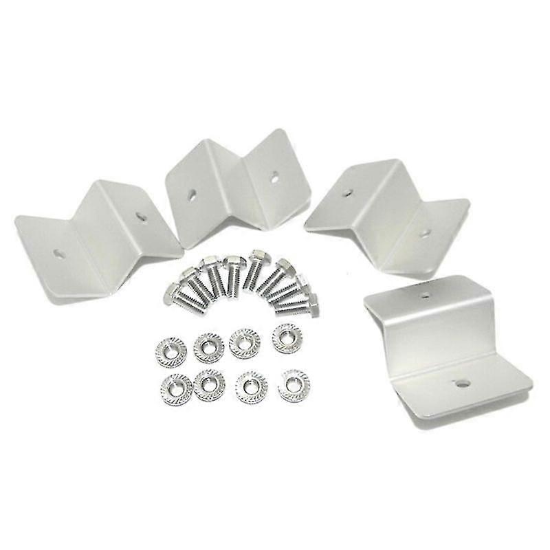 4pcs Z Style Solar Panel Mounting Kits Solar Panel Z Bracket Mount Mounting Set Rv Boat Off Grid