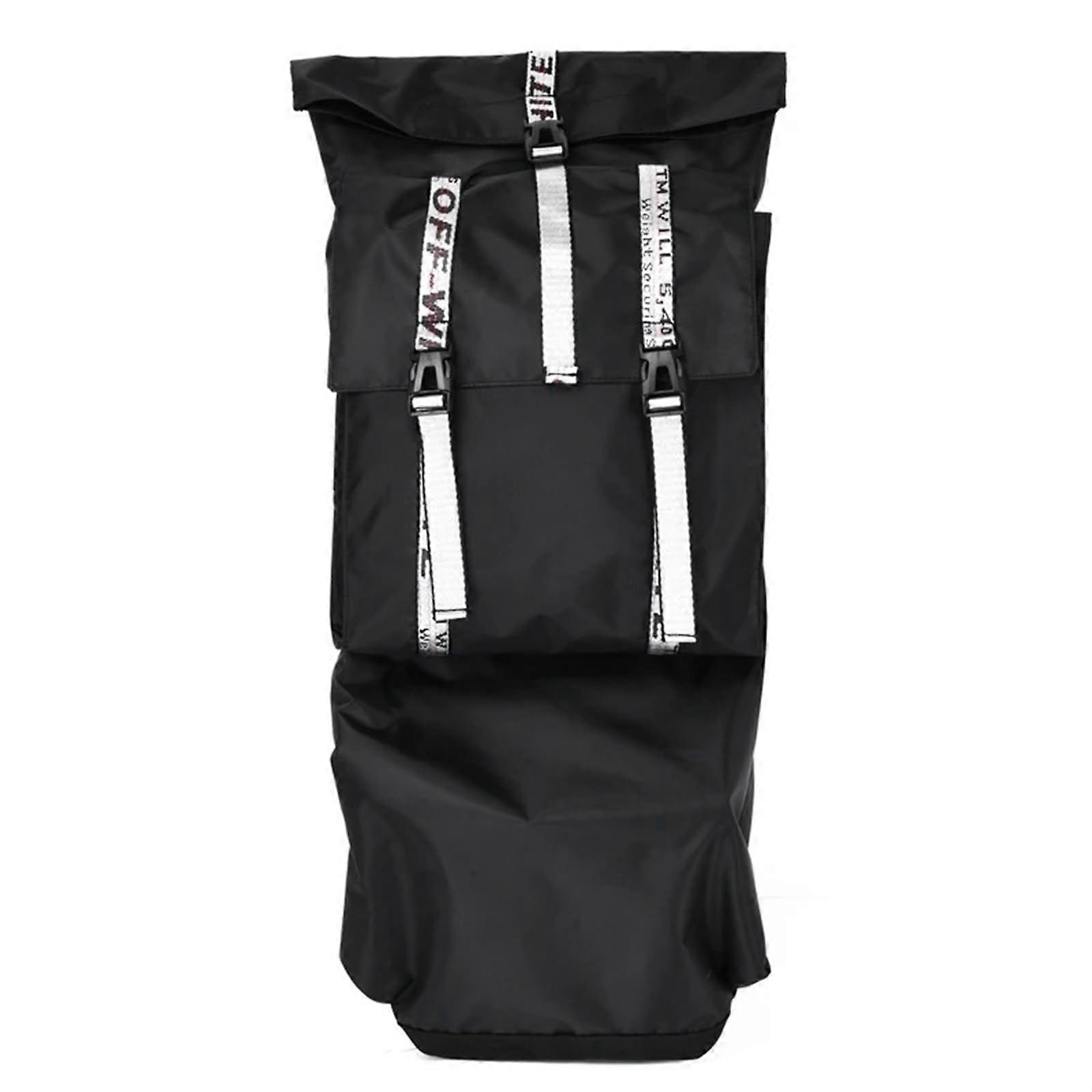 waterproof Oxford doubleshoulder skateboard bag, large double rocker backpack, land surfboard bag, longboard bag white