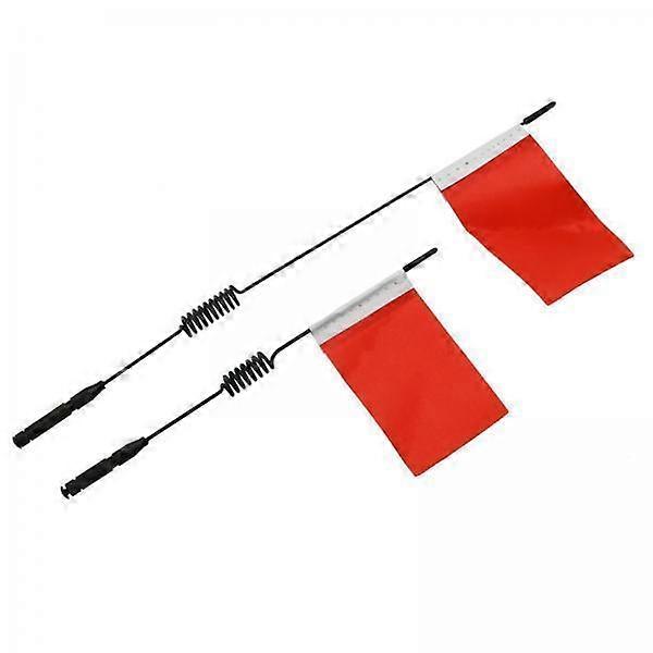 2x2erPack Metallantenne mit Flagge Universal für 1/10 1/12 1/16 Monster Truck rot
