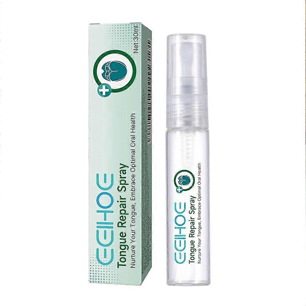 Fresh Breath Tongue Repair Spray 30ml Natural Fast Acting Soothes Inflammation Portable Oral Care Lasting Comfort