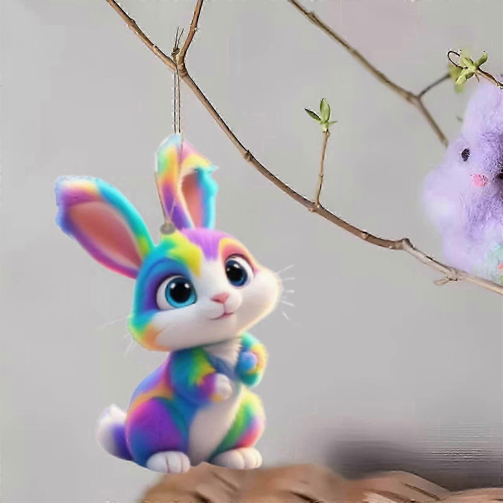 Πασχαλινό Θεματικό Ακρυλικό Επίπεδο Χαριτωμένο Κρεμαστό Κόσμημα Διακόσμησης Οχήματος για Εορταστικές Γιορτές