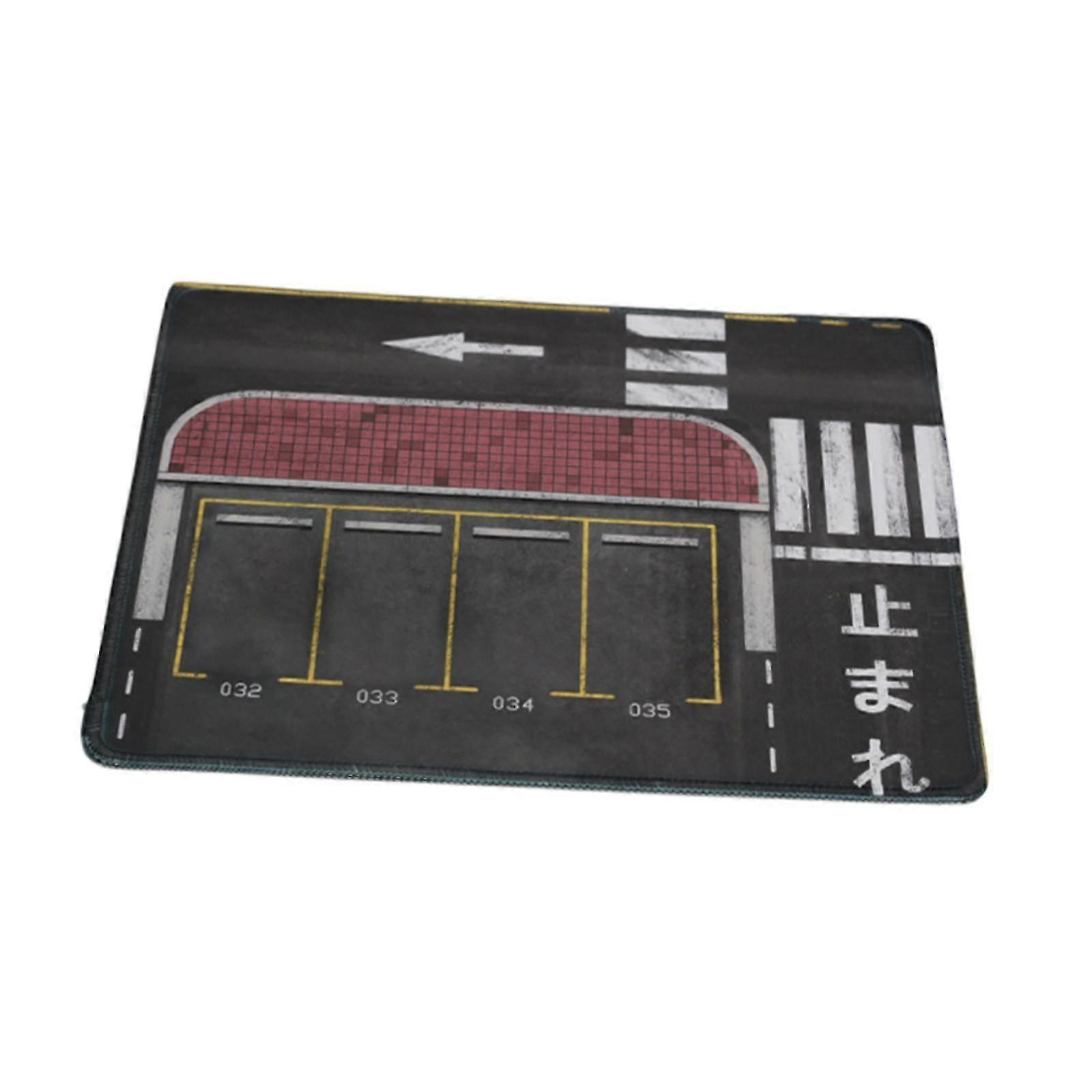1/64 Scale Non-Slip Car Scene Mat for Display and Collection, Ideal for Desktop Decor, 30x25cm