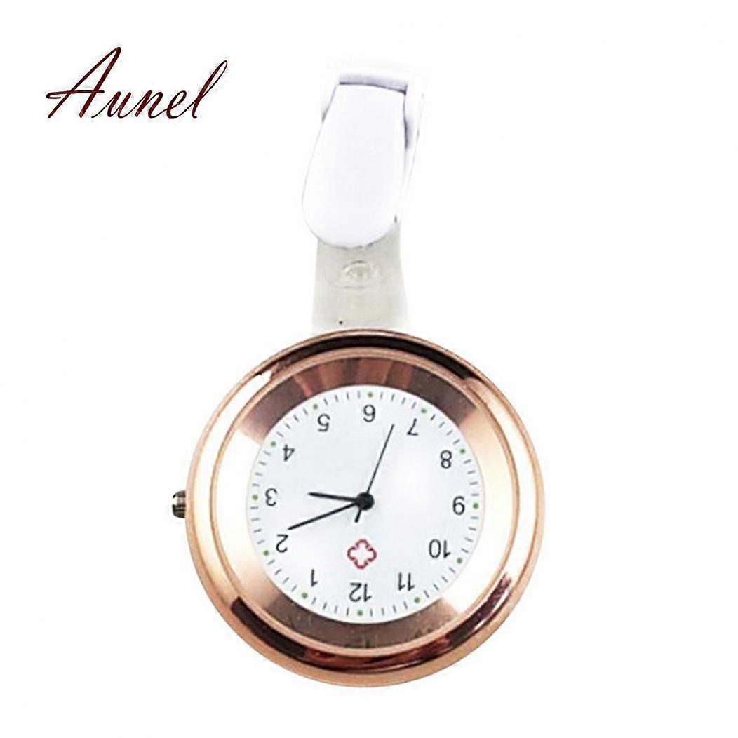 Round Numeral Analog Quartz Clip-On Nurse Medical Doctor Pocket Watch