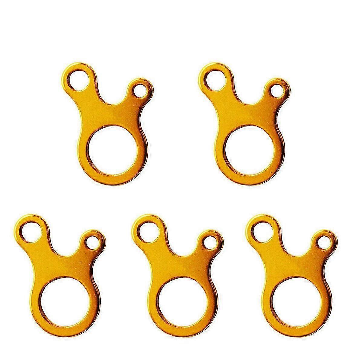 10Pcs Camping Tent Cord Rope Fastener Guy Line Runner Carbine Hook Alloy Hanger