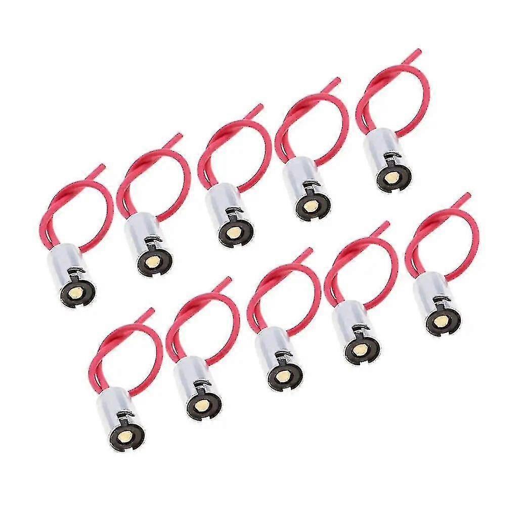 Baoblaze 10pcs BA9S 電球ホルダー ソケット メス ワイヤー コネクタ~4192