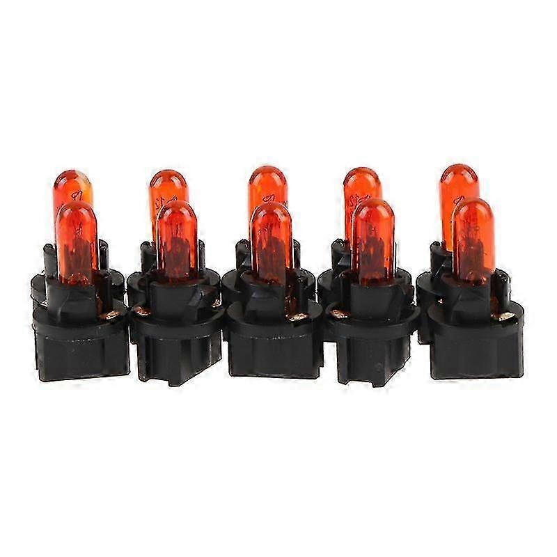 10Pcs T5 T6.5 Led Bulb W1.2Wcar Interior Lights Dashboard Heating Indicator-Yvan
