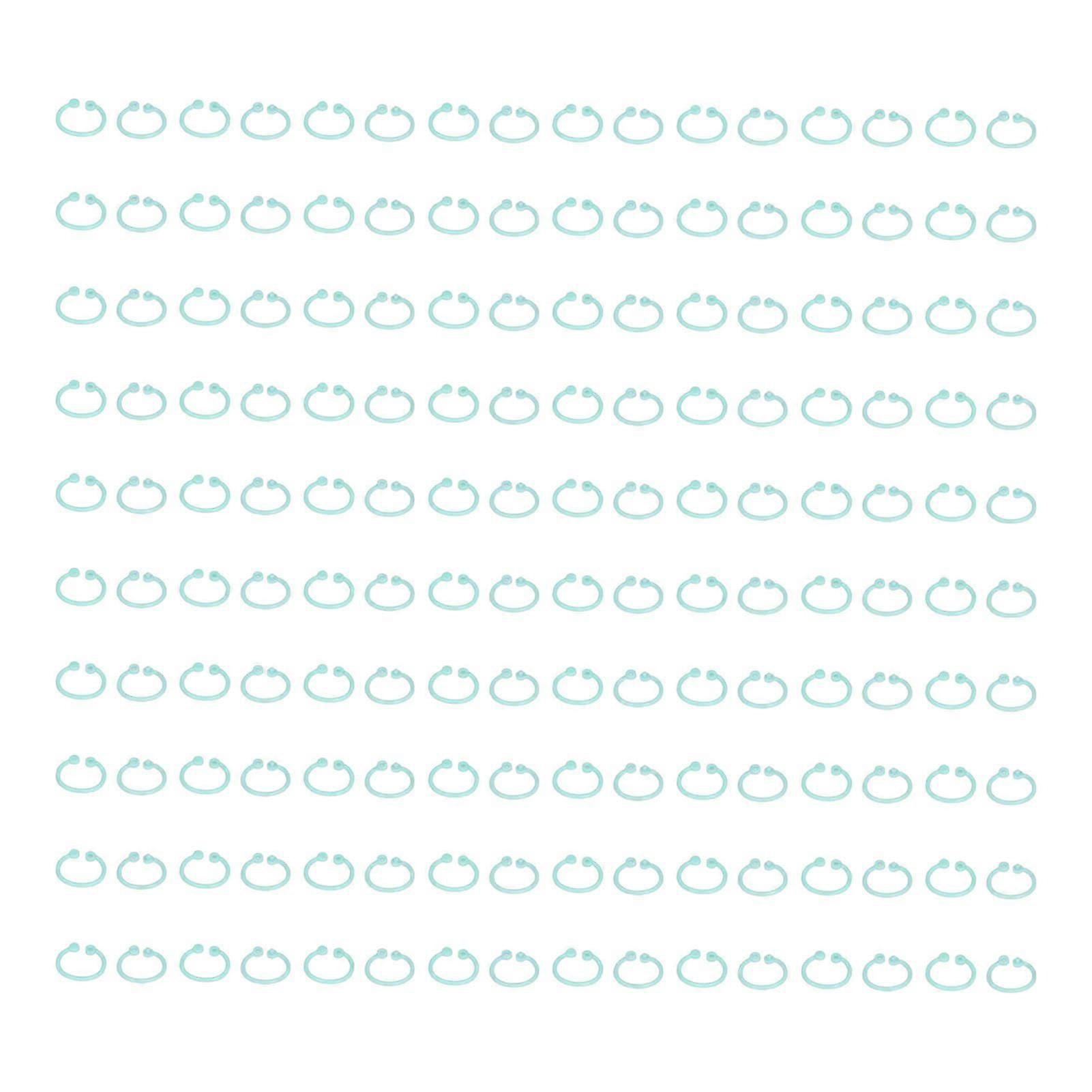 2025 Latest Model  160Pcs Binder Rings PE Material Durable Easy Operation Wide