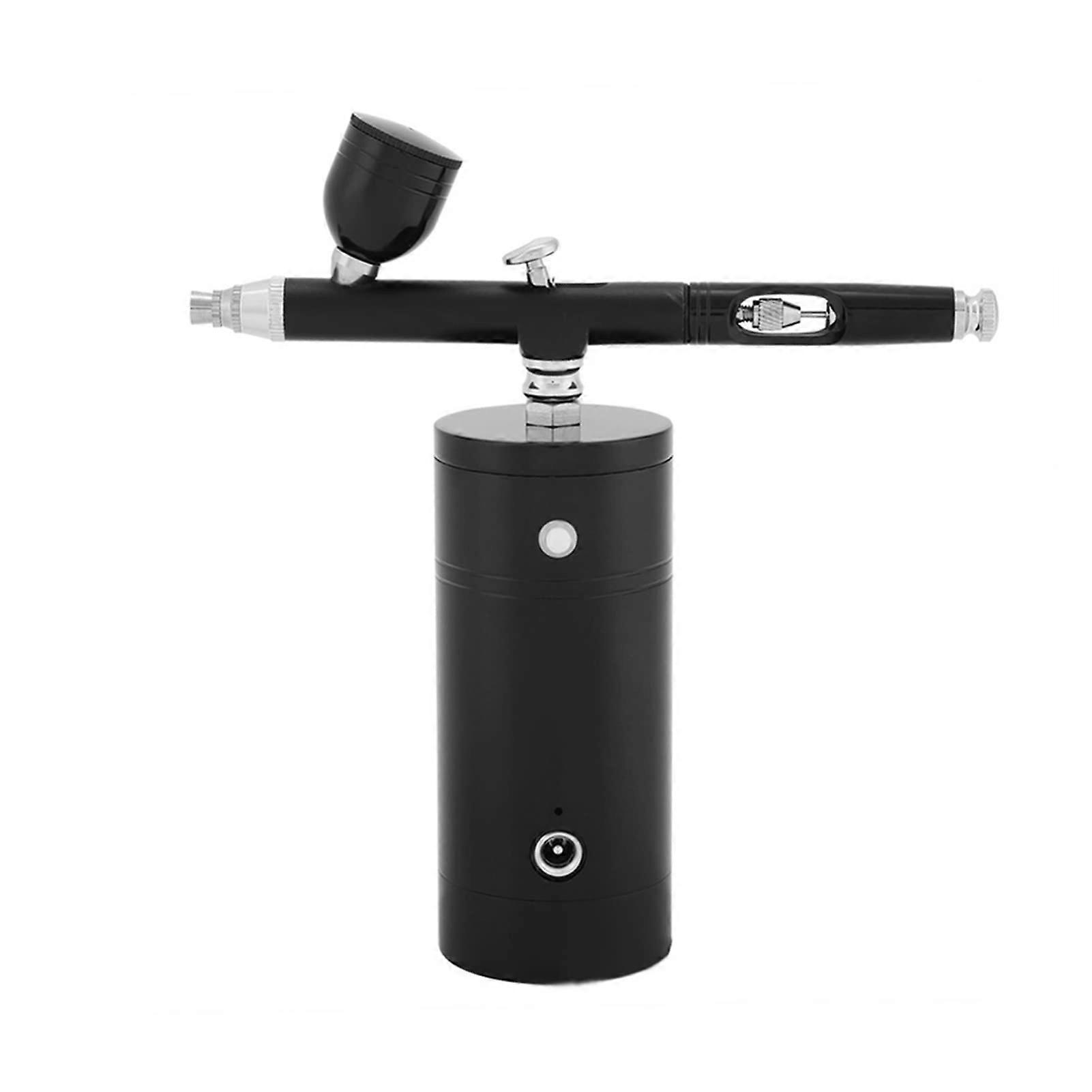 Sand Blaster Airbrush Kits Dual Action with Compressor Makeup Foundation Wireless Private Label MultiFunctional Personal (Color : Part A Black)