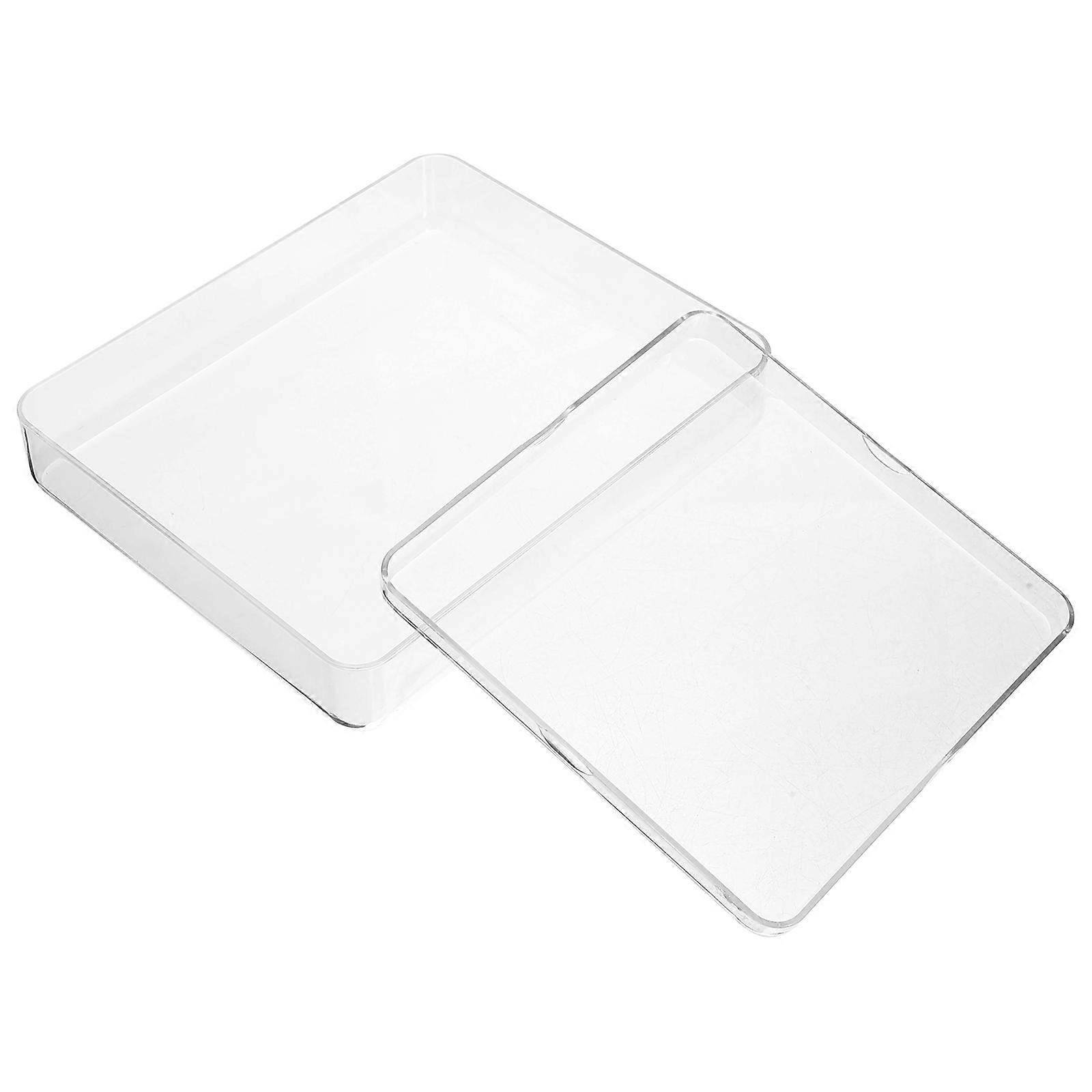 Stackable Plastic Weighing Trays for Kitchen Scales – 2 Pack for Food Measurement and Traditional Weighing Tools