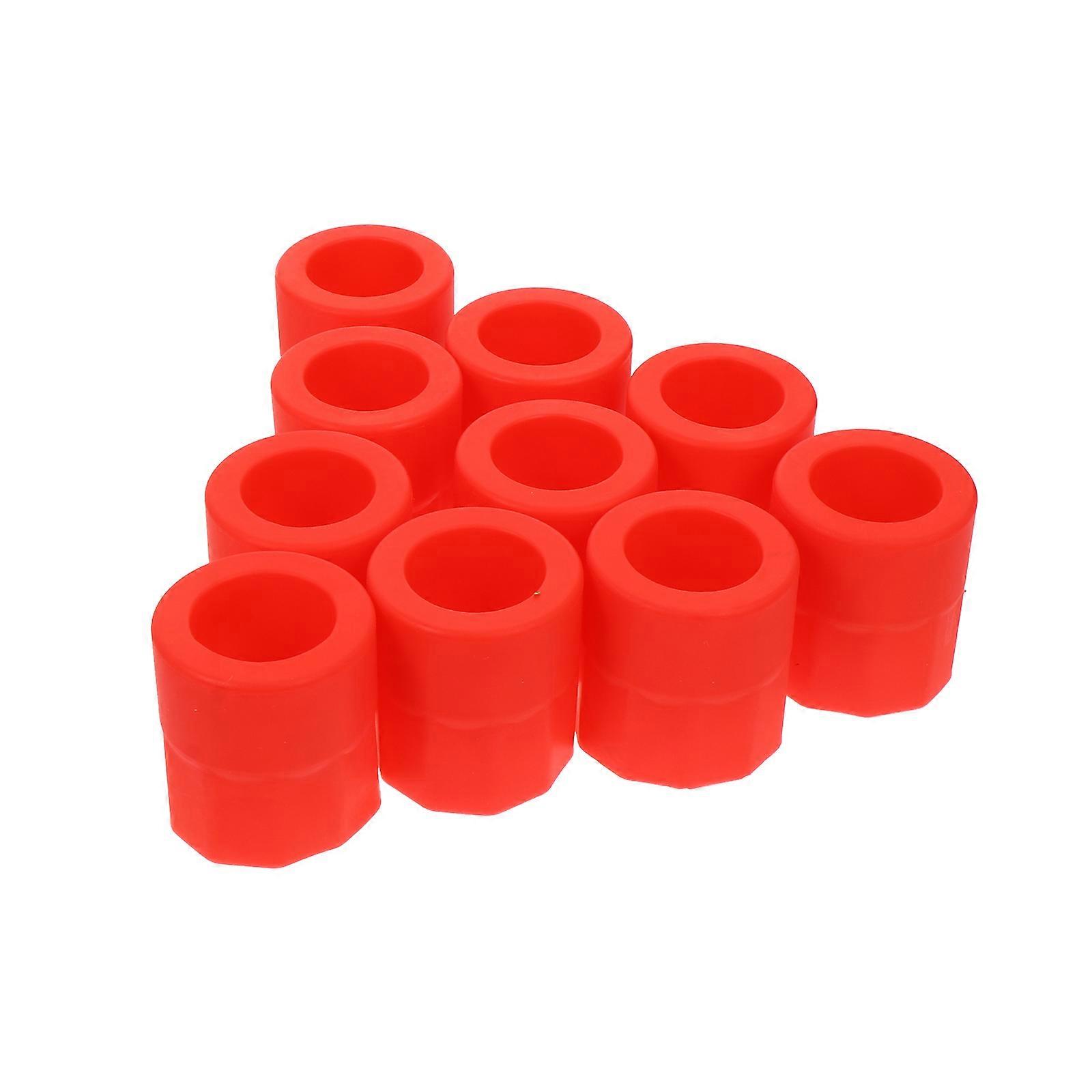 Red Silicone Molds for Creative Kitchen Use Perfect for Parties and Gifts 10 Pcs