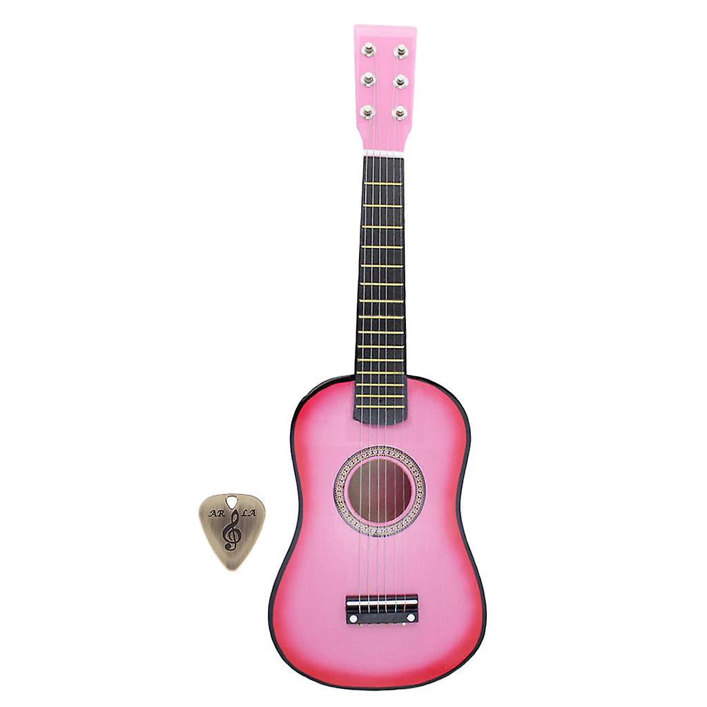 Mini 23 Inch 6 Strings Acoustic Guitar With Pick Plectrum Musical Instrument Music Lovers