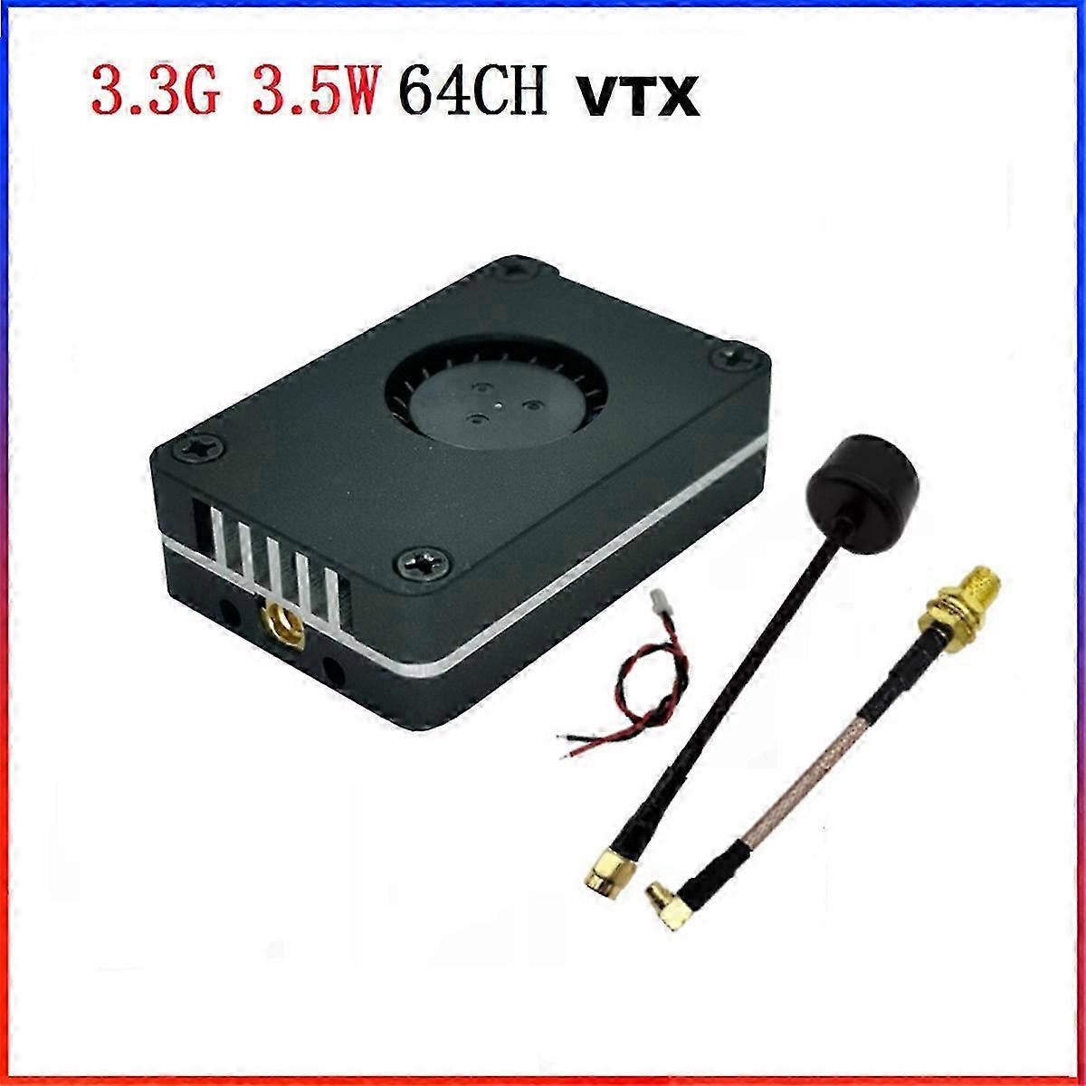 VTX-F5 3.3G VTX 3.5W 64CH FPV Wireless Analog Image Transmission Transmitter Frequency Range 3060-3As Shown SZRH