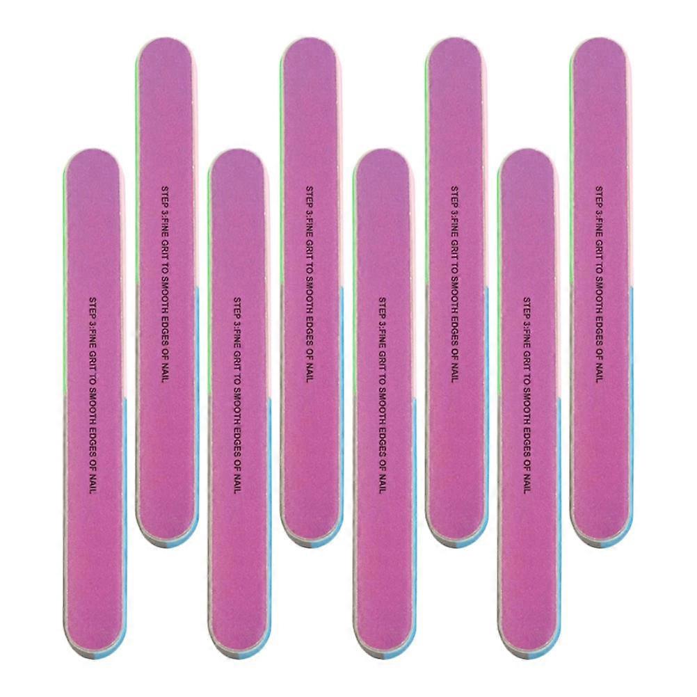 Nail Tool Accessories Sponge Nail Files Pedicure Tools Women Manicuring 18x2cm Filing Edges 8Pcs