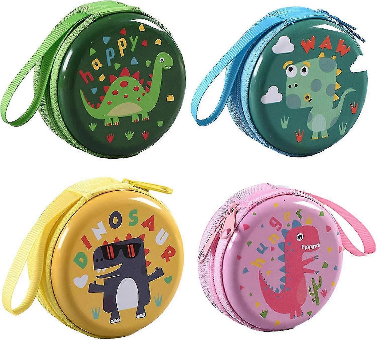4 pcs Mini Zip Coin Bag for Kids, Portable Coin Pouch, Headphone Cable Storage Bag, Suitable for Various Uses
