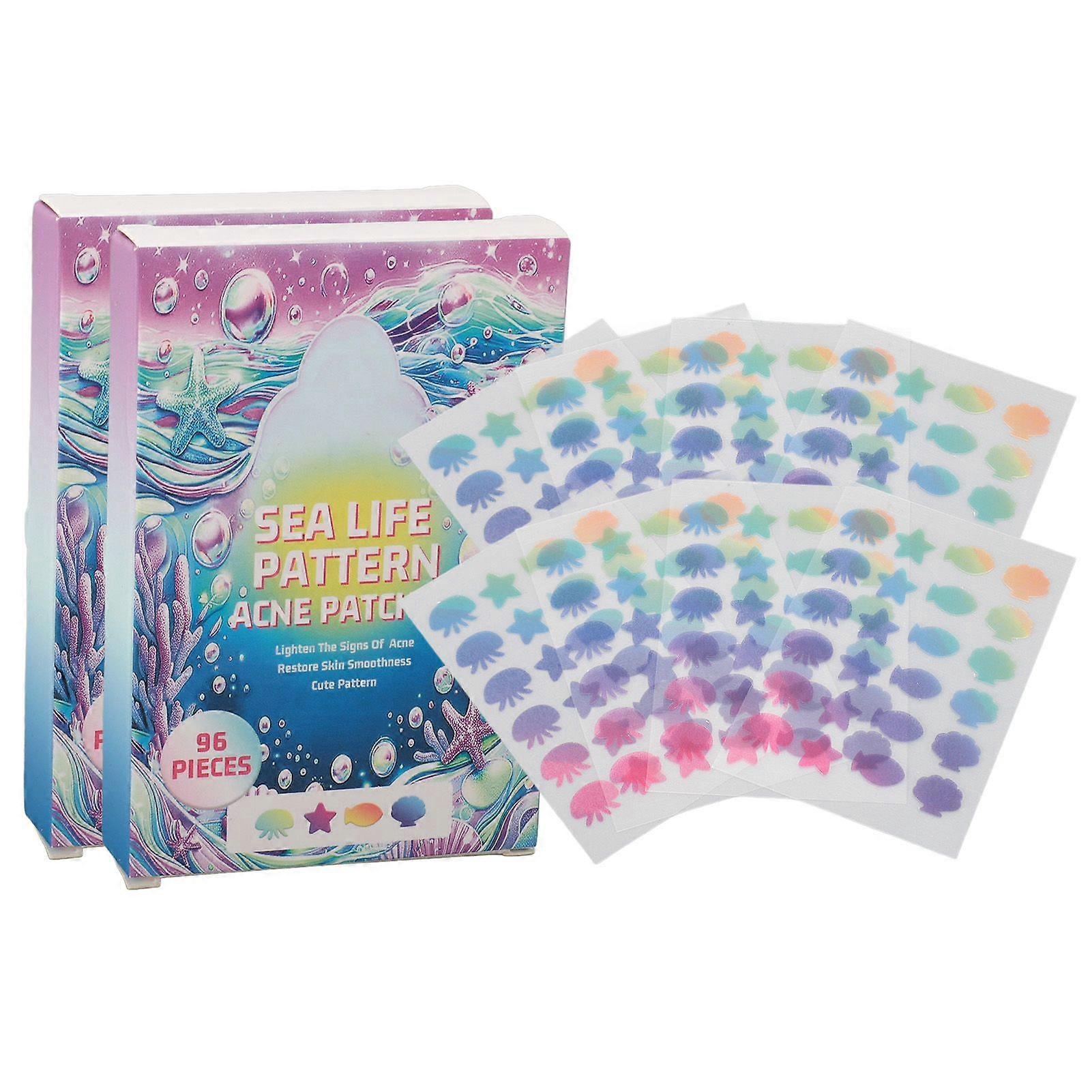 2025 Latest Model 192pcs Colorful Blemish Stickers Cute Prevent Drying Out Hyd...