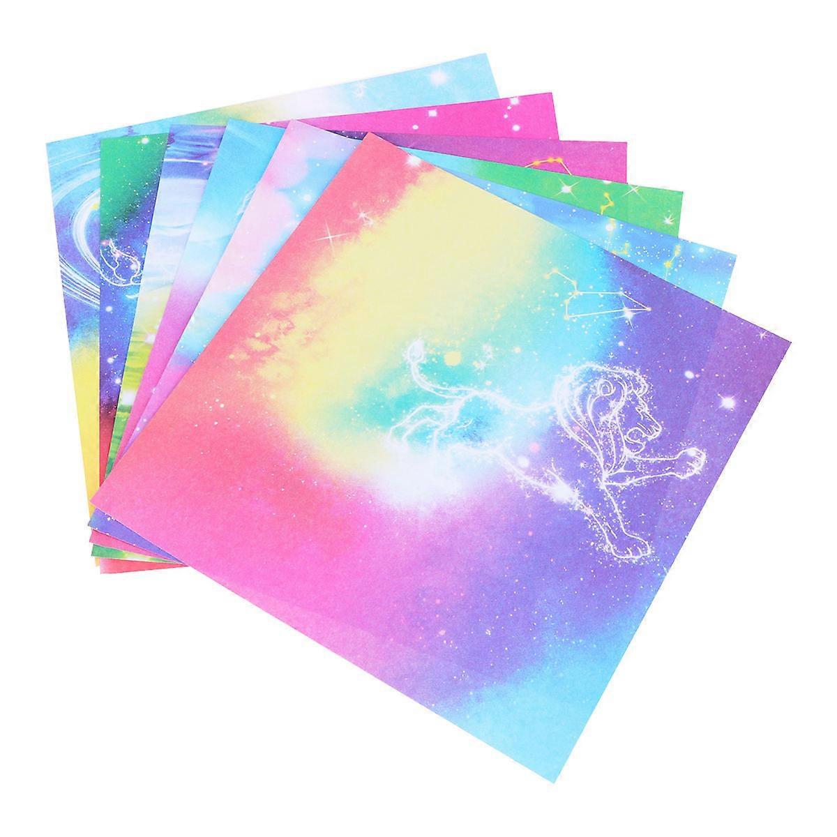 Origami Papers Diy Accessories Parent-Child Interaction Square Shape Creative Colored Origami Double Sided 15x15x0.5cm 100 Sheets