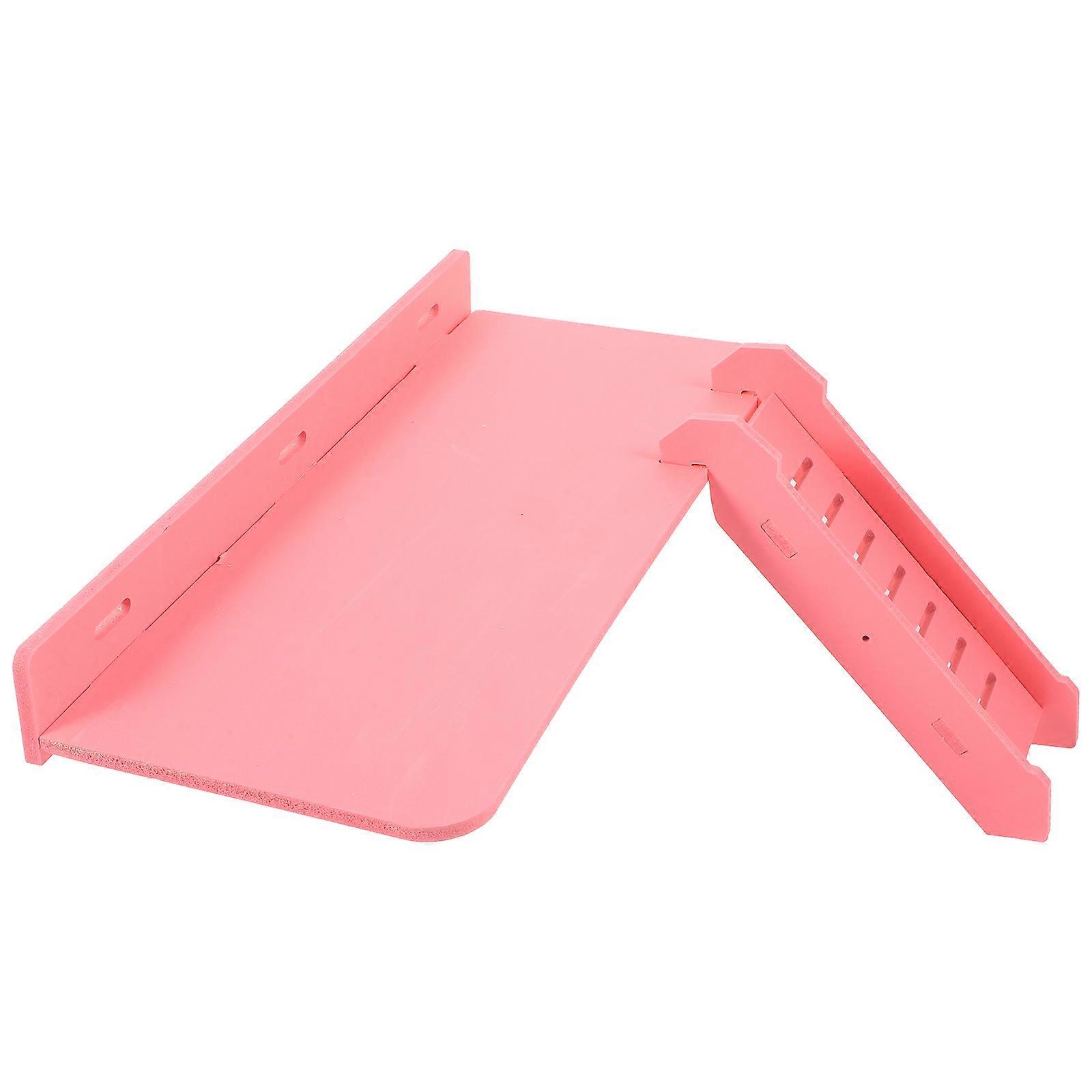 Hamster Level Platform With Ramp Hamster Cage With Ladder Small Animals Playground Pink 19.00X6.50X4.00cm Exercise 1Pack