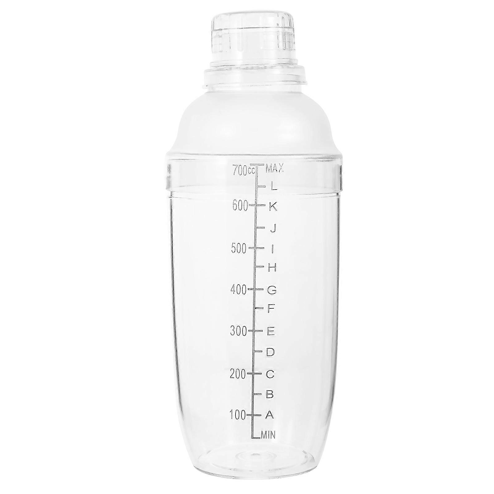 저울이 있는 투명 칵테일 셰이커 - 칵테일, 밀크티, 음료용 휴대용 누출 방지 음료 믹서