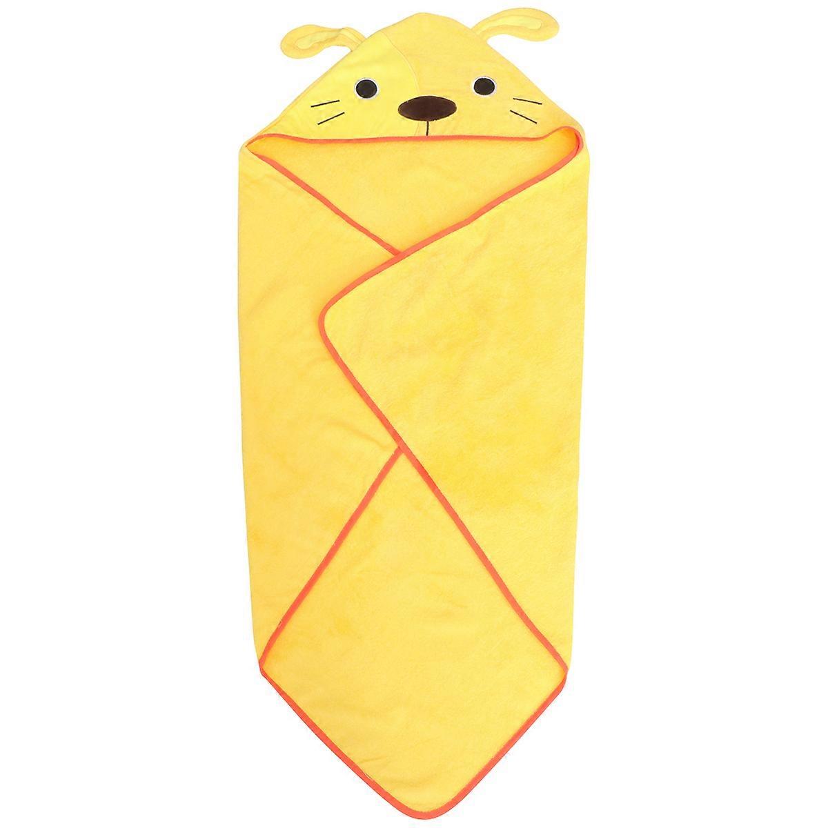 Hooded Bath Towel Animal Design Quick Dry Bathrobe for Boys Cartoon Print for Bath and Pool Use