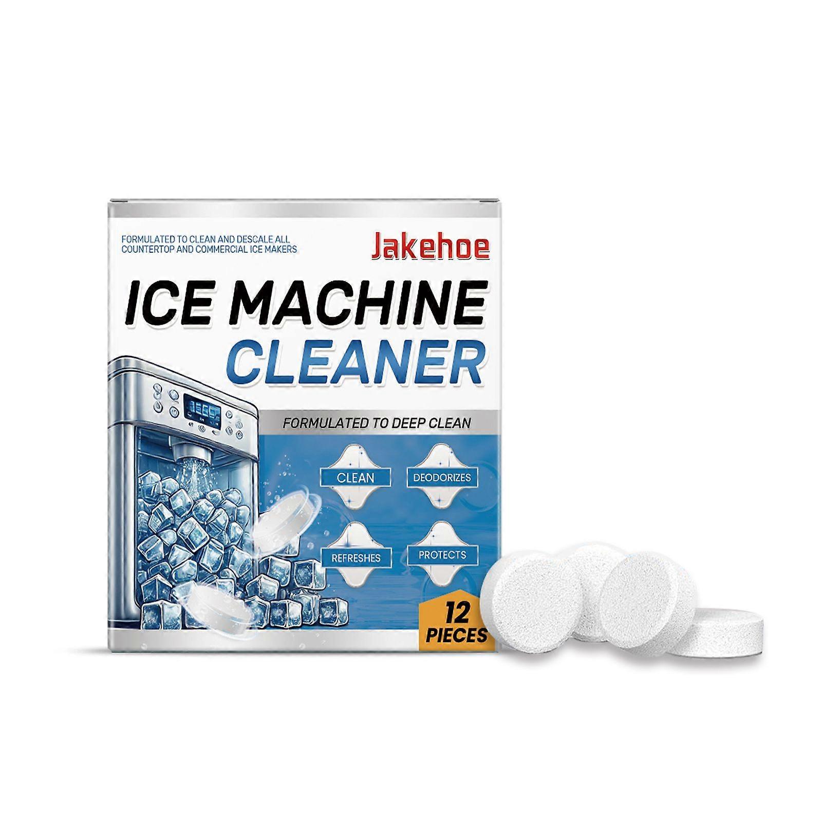 Ice Machine Cleaner Maker Descaler - 24 Clean Tablets for Ice Makers - Bulk 1 Year Supply, Helps Remove Hard Water and Mineral Buildup for Great-Tasti