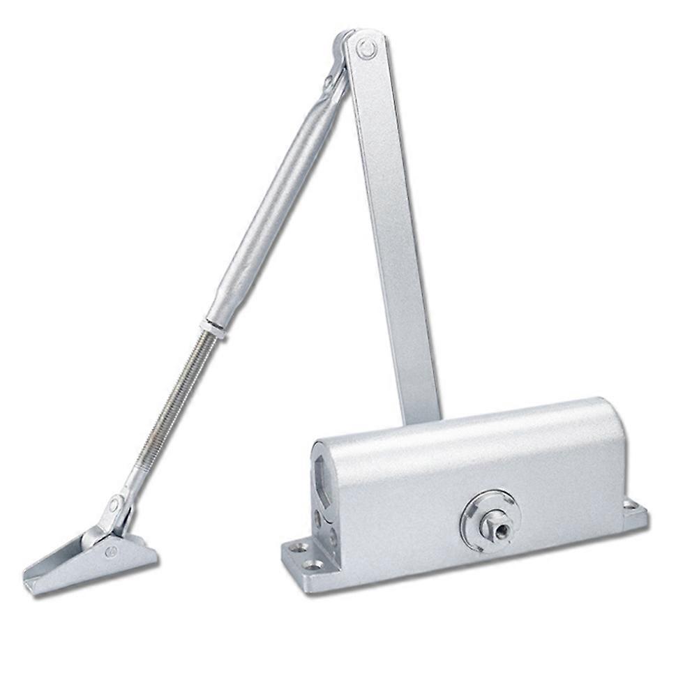 Residential Door Closer Large Size for Home Use Elderly 25x8x8cm Silver Delay Closing Function 1Pack