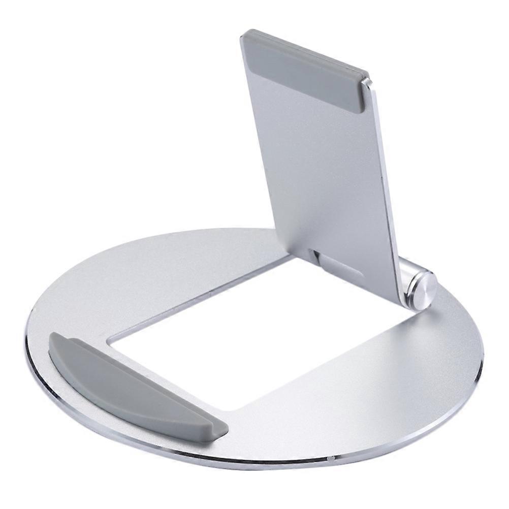Foldable Tablet Pc Shelf Portable Supportive Desktop Storage Rack for Office Home Use Silver 1Pack