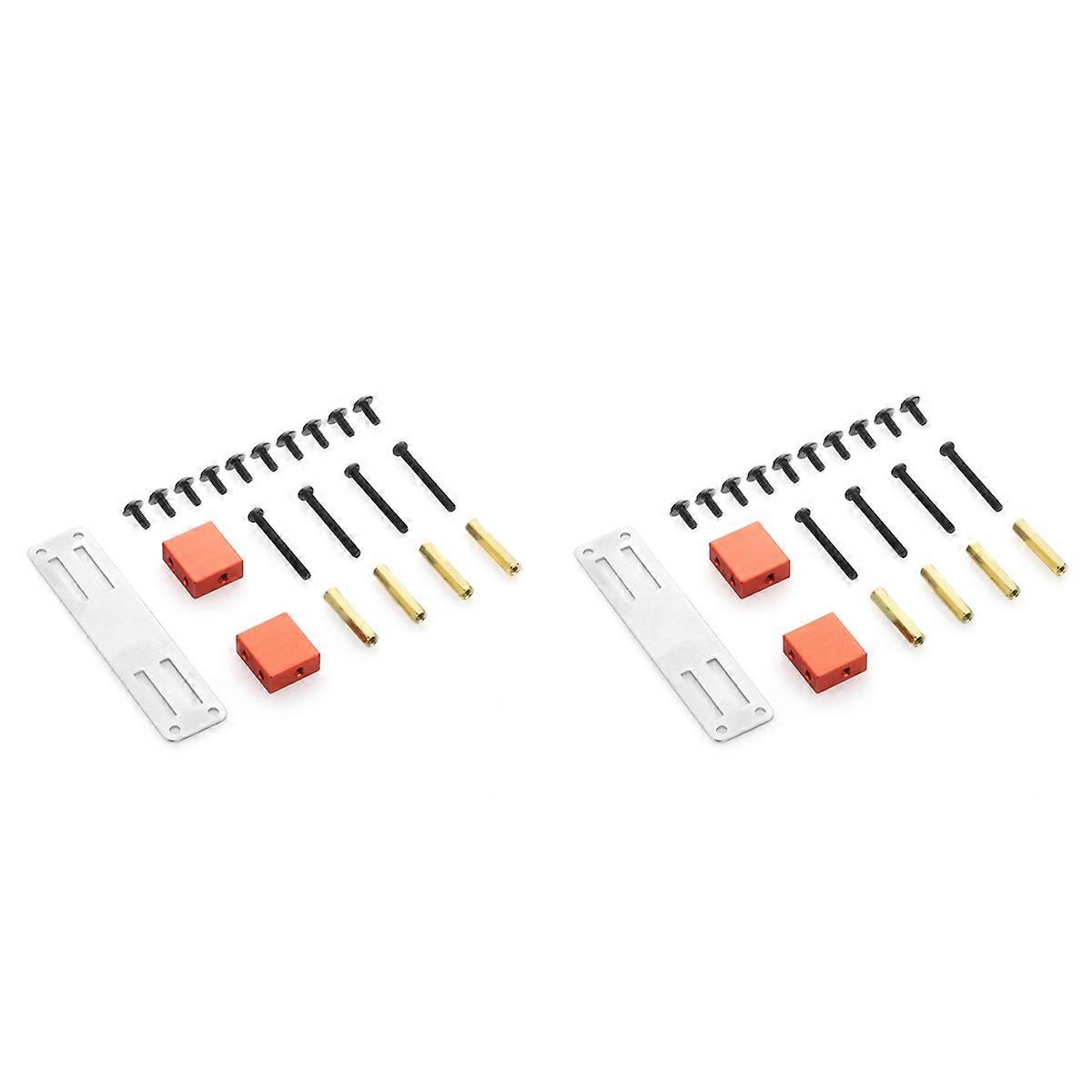 Metal Servo Bracket Kit for B16 B36 C24 C34 1/16 RC Car,Red