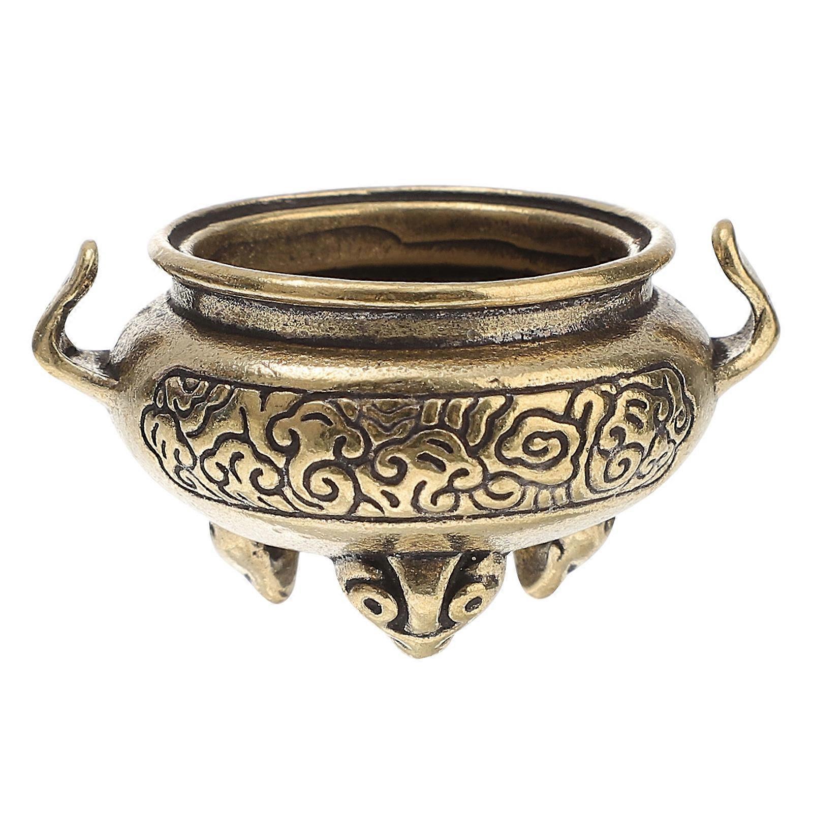 Censer Holder Creative Incense Burner Brass Home Ornament Desktop Reading 1Set