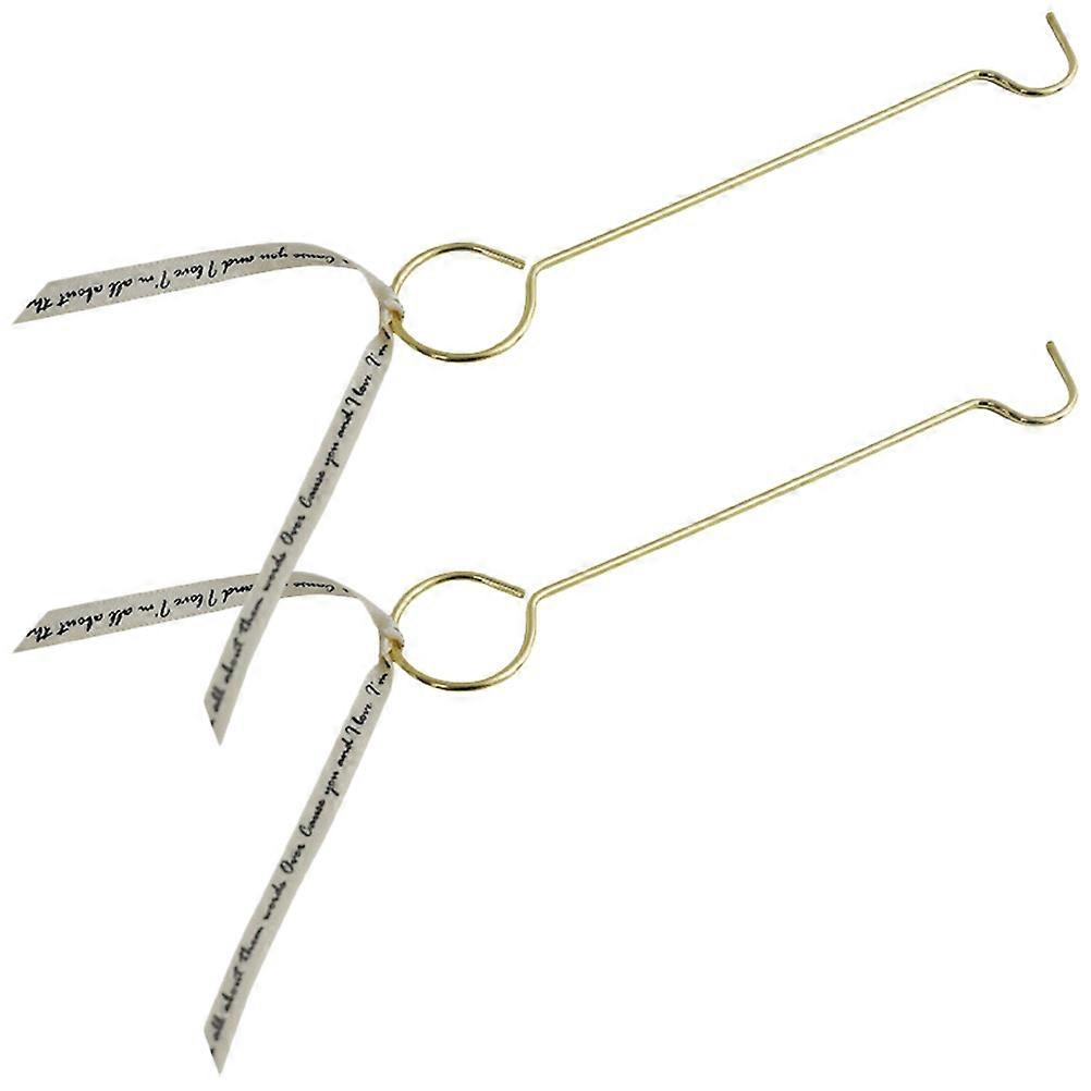 Candle Wick Snuffer 2Pcs Candle Dippers Golden 13.5X3cm Ergonomic Handle Design Home Use